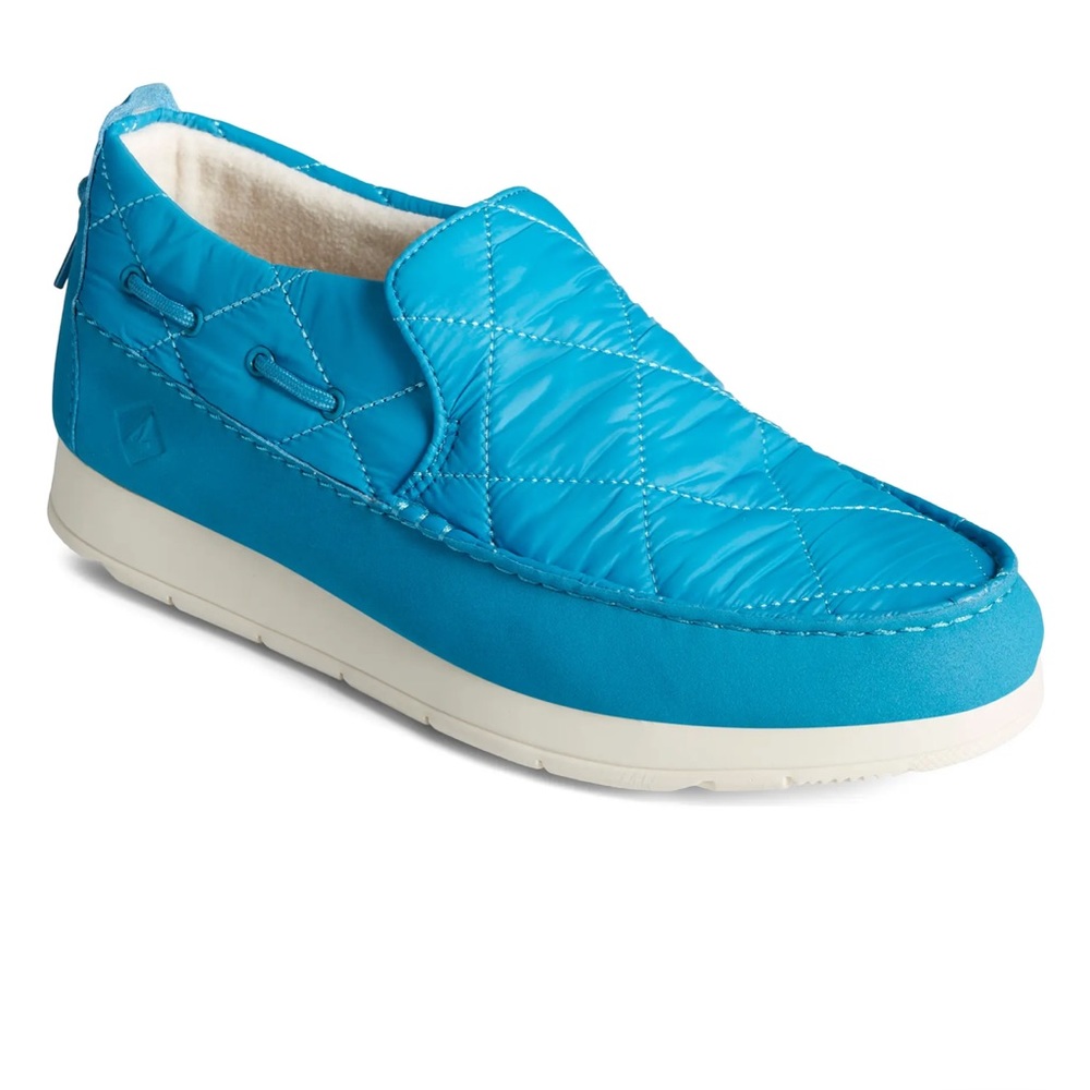 Sperry Moc-Sider Slip-On Sneaker Blue Quilted Size 11 - Picture 1 of 10